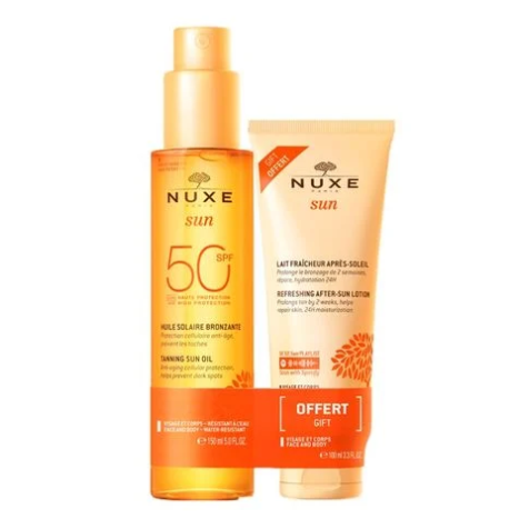 NUXE PROMO SUN SPF50 tanning oil 150ml + After sun lotion 100ml
