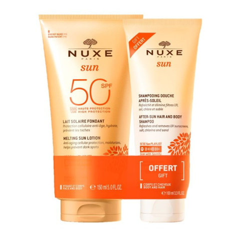 NUXE PROMO SUN SPF50 Gentle lotion for face and body 150ml + Shampoo for after sun 100ml