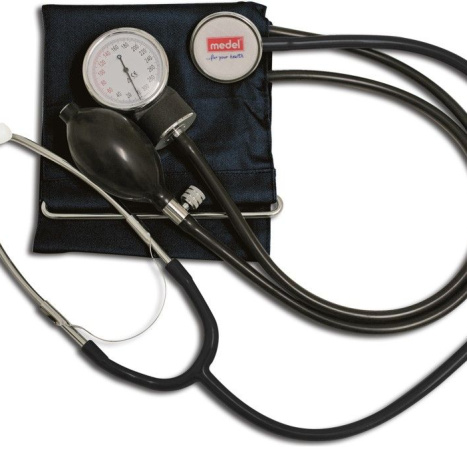 MEDEL ANEROID COMPACT mechanical blood machine with stethoscope 95188