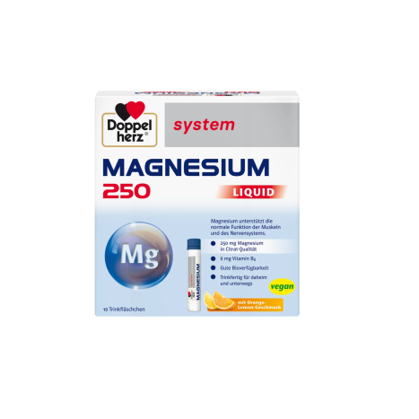DOPPELHERZ SYSTEM Magnesium 250mg x 10 fl