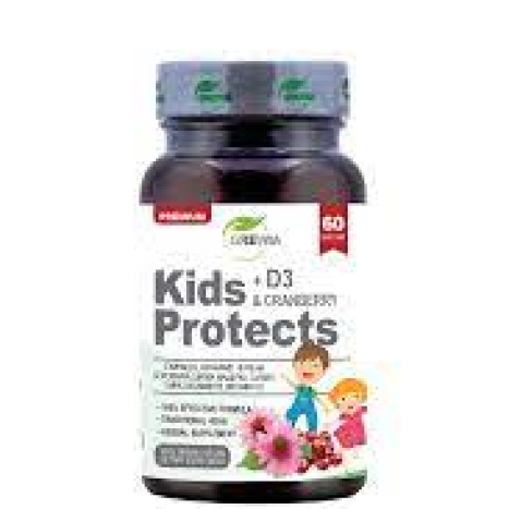 GREWIA KidsProtects + D3 + Cranberry  за имунната система x 60 caps
