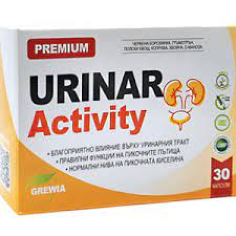 GREWIA URINAR ACTIVITY for the urinary tract, kidneys and blood vessels x 30 caps