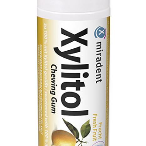 MIRADENT 100% Ксилитолови дъвки x 30 свежи плодове (цитруси)