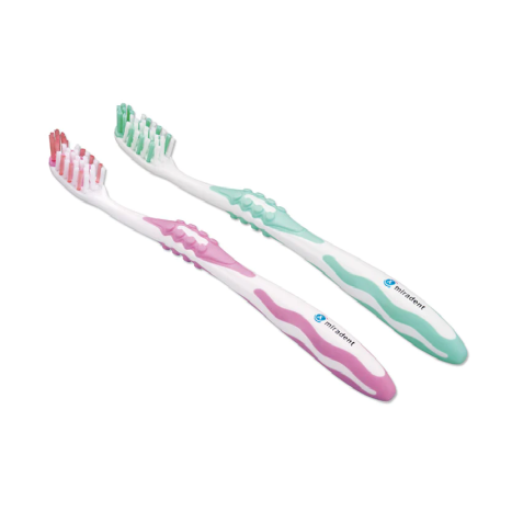 MIRADENT Toothbrush with whitening effect for hard-to-reach and intradental surfaces - green