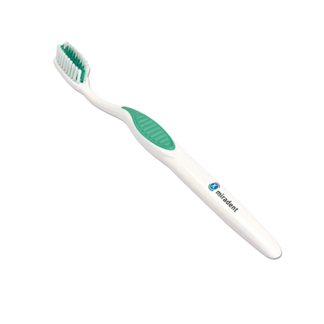 MIRADENT Brush with V-shaped bristles for cleaning braces
