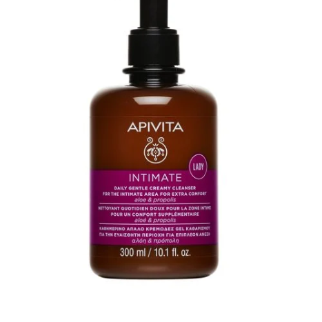 APIVITA LADY Creamy moisturizing gel for intimate hygiene with pH 4.0 300ml