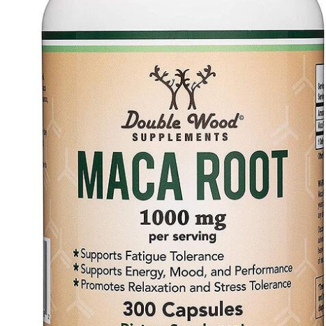 DOUBLE WOOD Maca Root Maca (root) for men's health x 300 caps