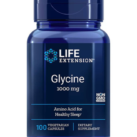 LIFE EXTENSION GLYCINE Глицин за спокоен сън 1000mg x 100 V caps