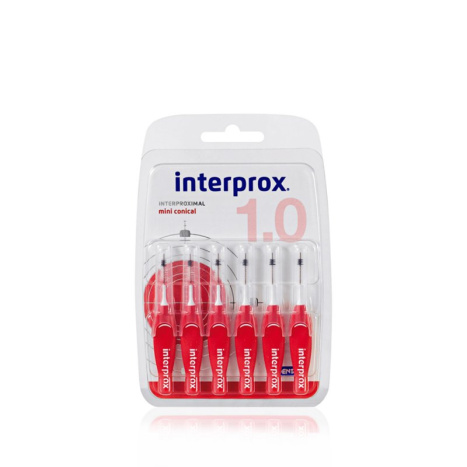 DENTAID интердентални четки за зъби INTERPROX 4G mini conical 1.0mm x 6 бр. блистер