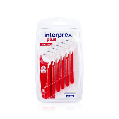 DENTAID интердентални четки за зъби INTERPROX PLUS 2G mini conical 1.0mm 6 бр. блистер