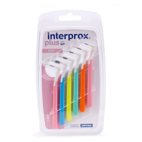 DENTAID интердентални четки за зъби INTERPROX PLUS 2G mix  6 бр. блистер