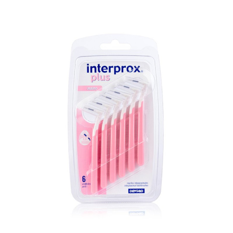 DENTAID интердентални четки за зъби INTERPROX PLUS 2G nano 0.6mm ISO 0 x 6 бр. блистер