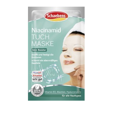 SCHAEBENS NIACINAMID SKIN BOOSTER Sheet mask Маска за лице Ниацинамид