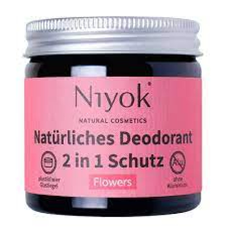 NIYOK FLOWERS natural deodorant 2 in 1 protection розов