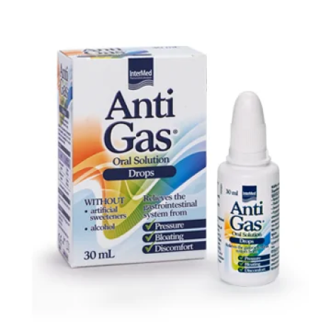 ANTI GAS Oral Solution drops облекчават дискомфорта от газове при кърмачета и деца 30ml