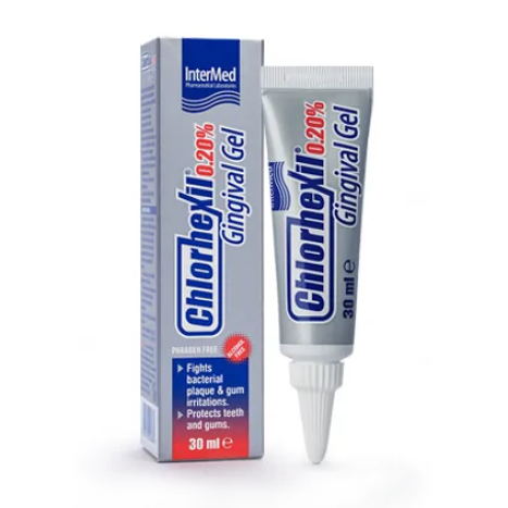 CHLORHEXIL Gingival 0.20% gel осигурява дълготрайно облекчение при локални лезии в устната кухина 30ml