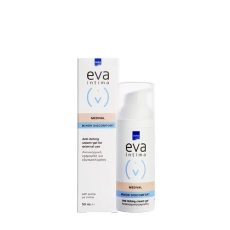 EVA INTIMA Medival cream-gel  за ефективна помощ при сърбеж, дразнене и парене в областта на външните женски гениталии 50ml