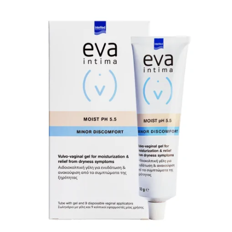 EVA INTIMA Moist pH 5.5 Gel + aplplicators възстановяващ естествената влажност на вагината и вулвата x 9