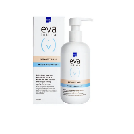 EVA INTIMA Wash Extrasept pH 3.5  Ежедневно почистване и естествена противогъбична защита на интимната зона 250ml