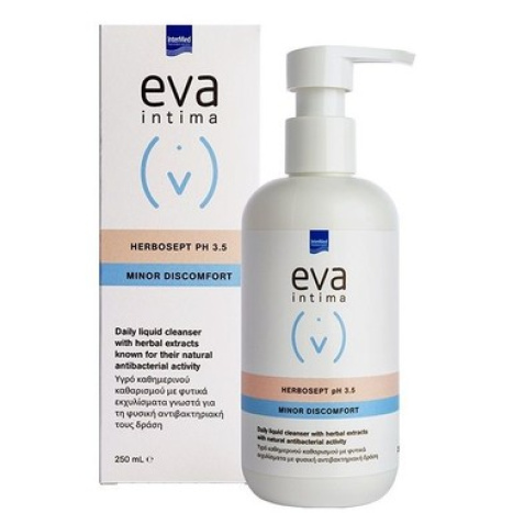 EVA INTIMA Wash Herbosept pH 3.5 Ежедневно почистване и естествена антибактериална защита на чувствителната интимна зона 250ml