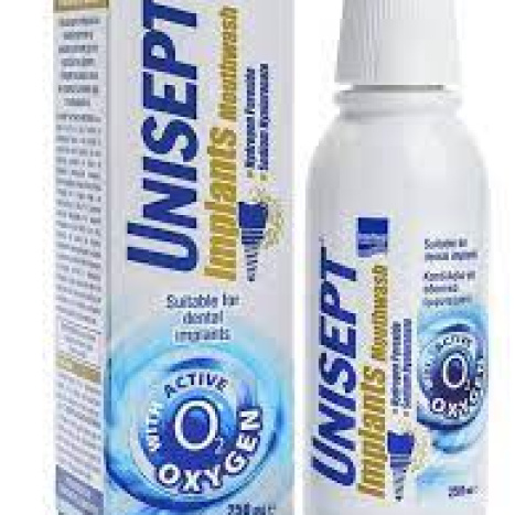UNISEPT Implants Mouthwash вода за уста за ежедневна употреба при импланти 250ml