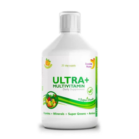 SWEDISH NUTRA Ultra+ Мултивитамини с добавен колаген течна формула 500ml