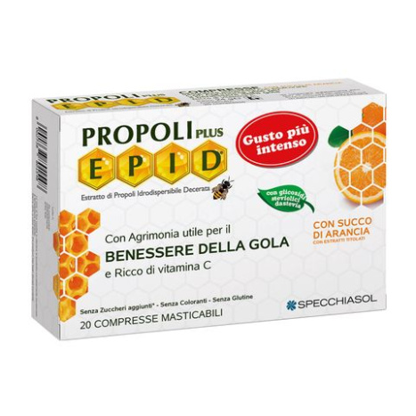 EPID таблетки за дъвчене за гърло с портокалов сок x 20