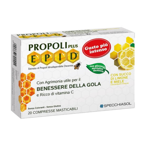 EPID таблетки за дъвчене за гърло с лимонов сок и мед x 20