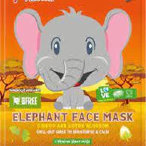 7th HEAVEN Face mask Animal Mask Elephant - Ginko and lotus flower макса за лице 15 g