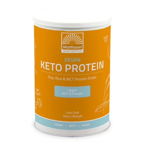 MATTISSON Vegan Keto Protein shake - Pea, Rice,  MCT Веган Кето протеинов шейк - грах, ориз, MCT x 350 g powder