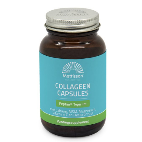 MATTISSON Absolute Collagen Peptan® Iim Колаген (говежди, тип 2) с калций, магнезий, МСМ, витамин C и хиалуронова киселина x 60 caps