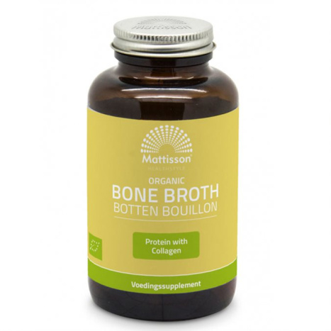 MATTISSON Organic Bone Broth Телешки костен бульон, БИО x 170 caps