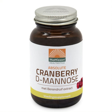 MATTISSON Absolute Cranberry D-Mannose met Beredruif Extract Червена Боровинка , D-Маноза с Екстракт от Мечо Грозде x 90 tabl