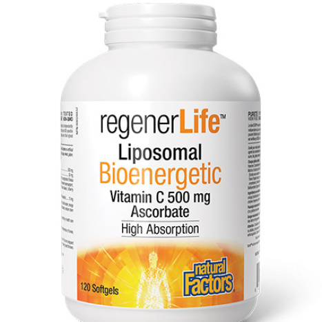 NATURAL FACTORS REGENER LIFE LIPOSOMAL Vitamin C повишена бионаличност 500mg х 120 softgels caps