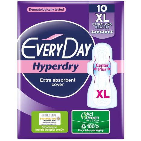 EVERY DAY HYPERDRY EXTRA LONG дамски превръзки х 10