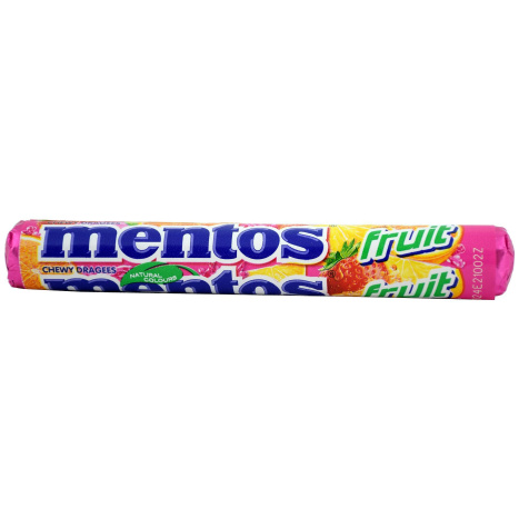 MENTOS FRUIT бонбони 38g