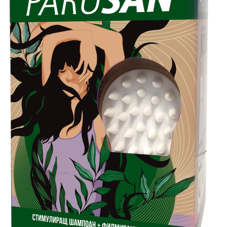 PARUSAN PROMO стимулиращ шампоан за жени 200ml + Parusan x 42tabl + масажор