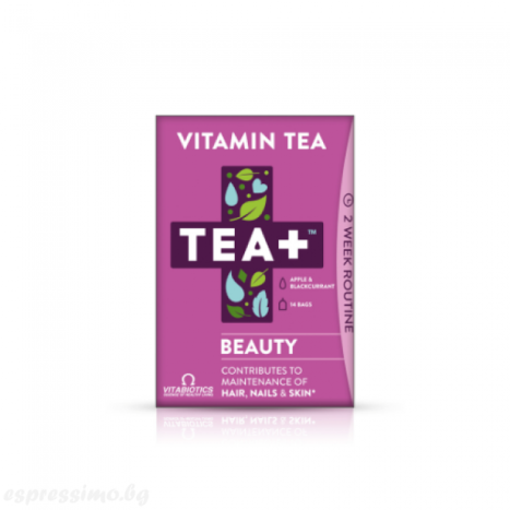 VITABIOTICS TEA+ Beauty чай красота за коса,кожа и нокти x 14