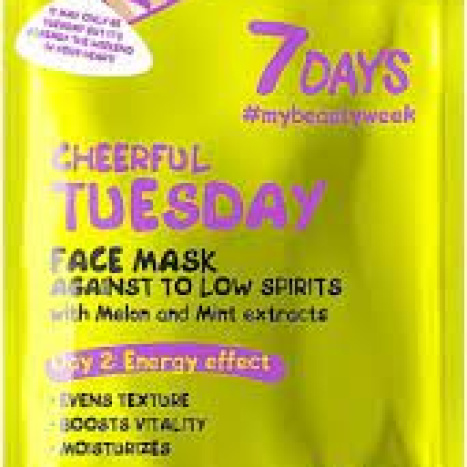 7 DAYS CHEERFUL TUESDAY Лист маска за лице с Пъпеш и Мента