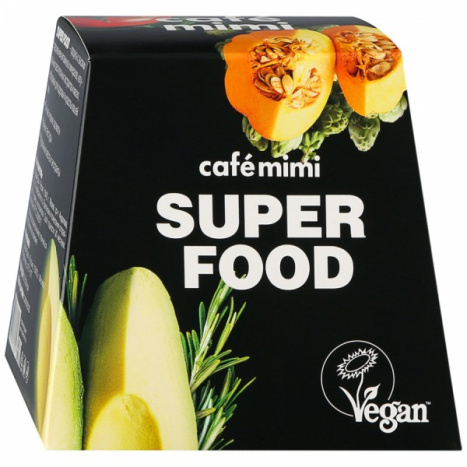CAFE MIMI PROMO Super Food Маски за лице х 3 + 50ml крем за лице + 50ml скраб за лице