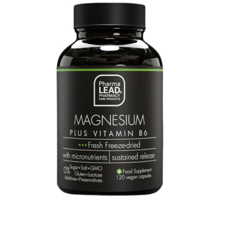 PHARMALEAD BLACK RANGE MAGNESIUM PLUS VIT.B6 за гладко функциониране на мускулите и нервната система x 120 caps