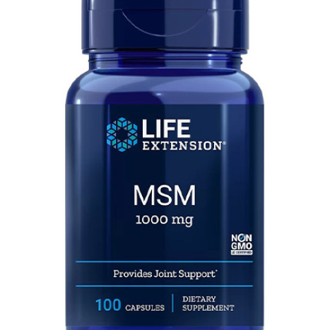 LIFE EXTENSION MSM 1000mg МСМ за здрави стави x 100 caps
