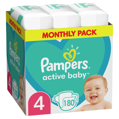 PAMPERS Active Baby MSB S4 Maxi 9-14kg x 180