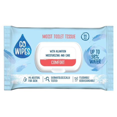GO WIPES Влажна тоалетна хартия  Comfort x 44