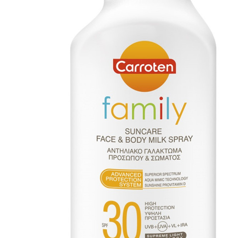 CARROTEN FAMILY SPF30 Слънцезащитно мляко спрей 270ml