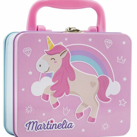 MARTINELIA 24150 Метално куфарче с гримове Little Unicorn сенки за очи,гланц за устни 6мл,лак за нокти 4мл