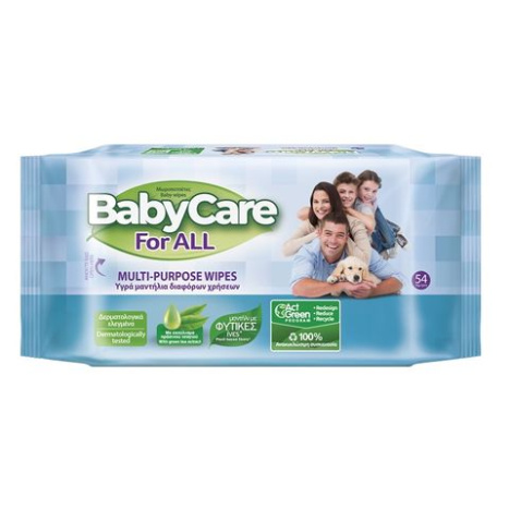 BABY CARE FOR ALL бебешки влажни кърпички x 54