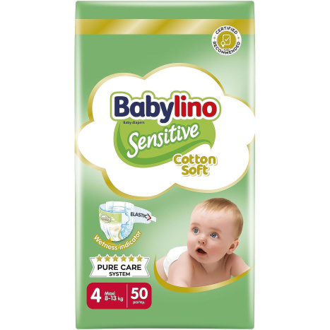 BABYLINO COTTON SOFT N4 VP 8-13кг х 50