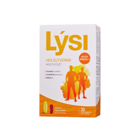 LYSI HEALTH DUET OMEGA-3 MULTIVITAMIN Мултивитамини и Омега-3 Дуо опаковка (4 блистера х 8 капсули) за силен имунитет х 32 caps