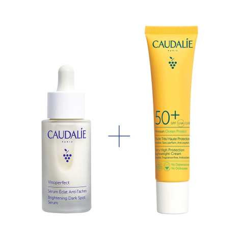 CAUDALIE PROMO VINOPERFECT озаряващ серум 30 ml + Vinosun Protect Лек крем SPF50+ 40ml